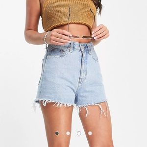 WEEKDAY ROWE DENIM SHORTS SZ 29 - splendid blue